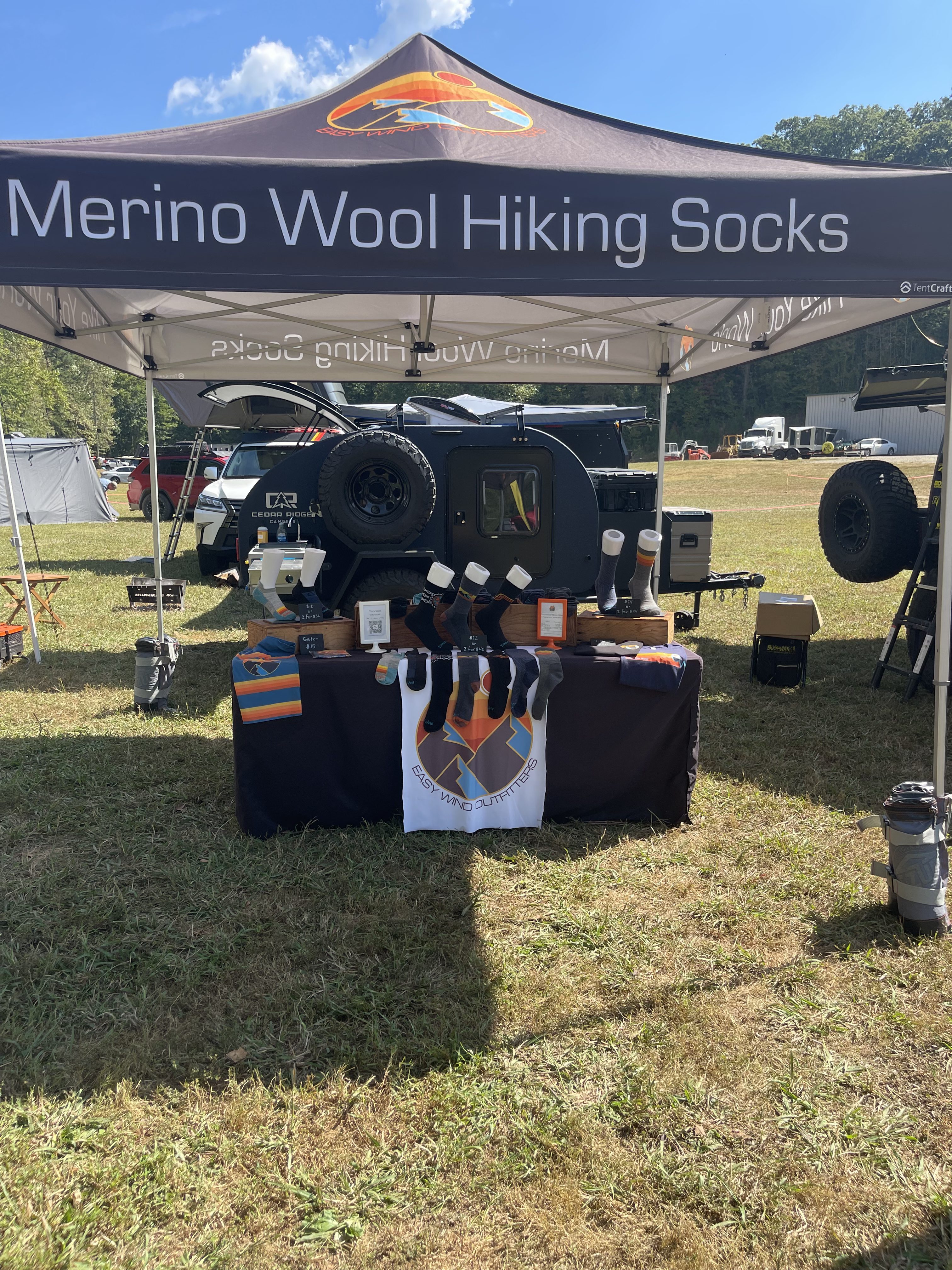 AVR merino wool vendor booth