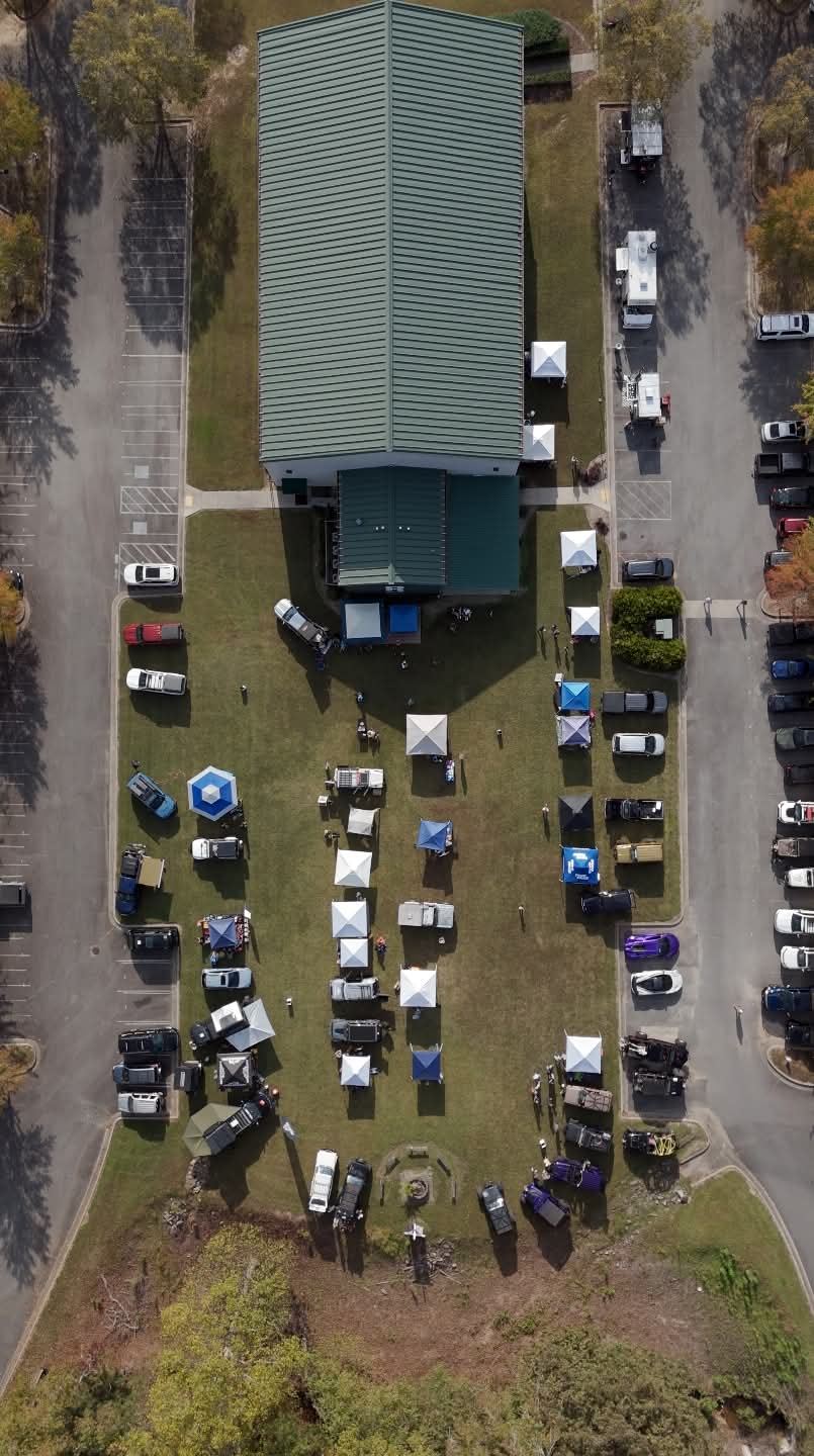 Revved Up Rigs aerial view